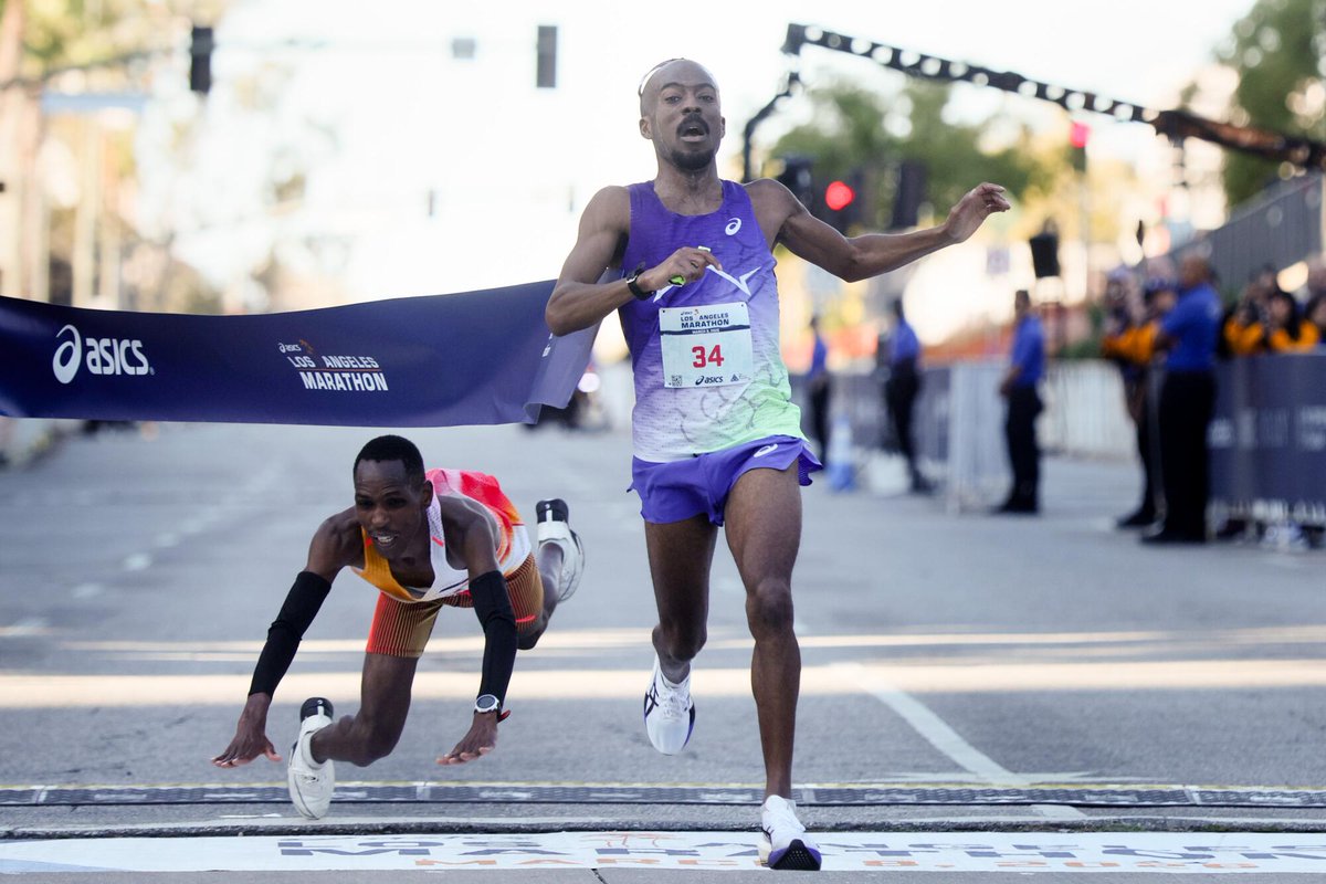 American Nathan Martin Pulled Up Outta Nowhere To Snatch The LA Marathon By 0.01 Seconds Against Kenya