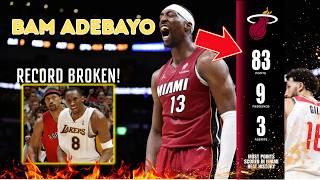 Bam Adebayo Just Broke His Idol Kobe Bryant’s Scoring Record With A Crazy 83-Point Game!