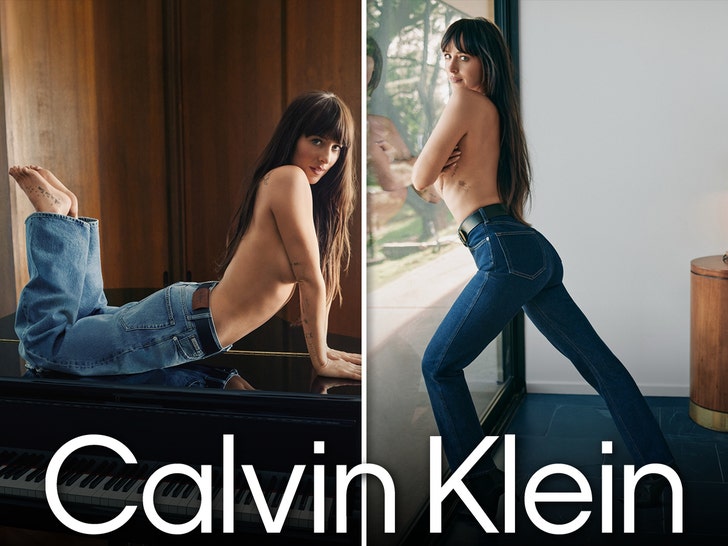 Dakota Johnson Dances Around Topless in New Calvin Klein Campaign