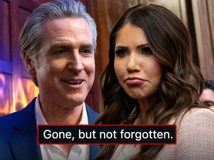 Gavin Newsom Trolls Kristi Noem Over Trump Firing