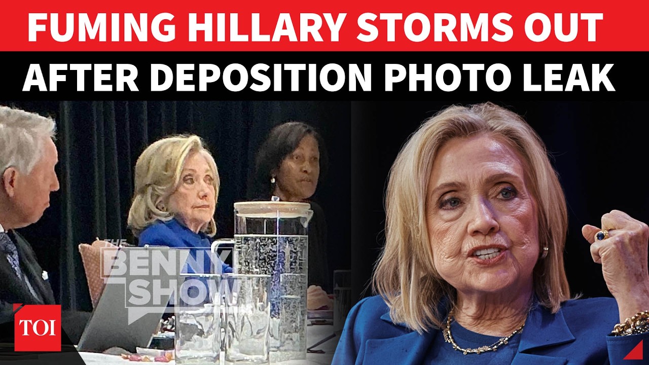 Hillary Clinton Storms Out of Epstein Deposition After Photo Leaks, See Video