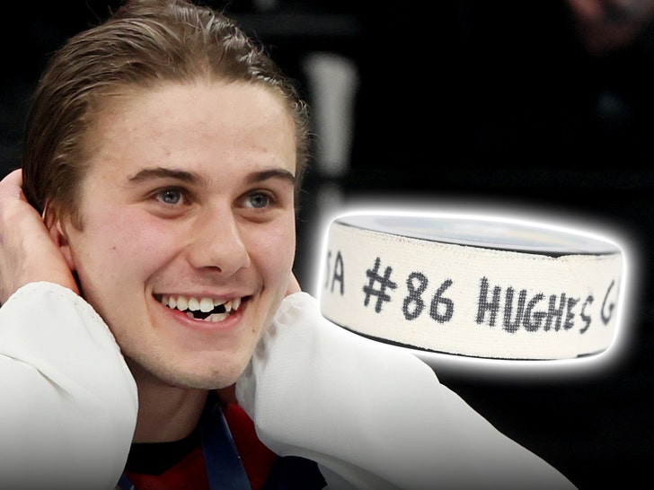 Jack Hughes’ Gold Medal Game-Winning Puck Could Be Worth M, Auction Experts Say