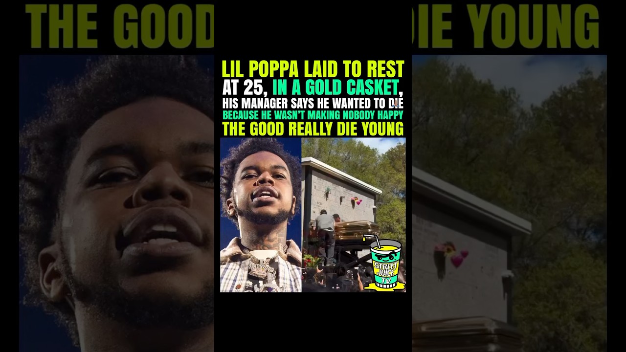 Lil Poppa Laid to Rest in Gold Casket, Manager Speaks Out