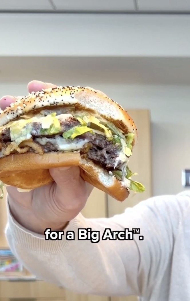 McDonald’s CEO Looks Uncomfortable Taking A Bite Of His Own New Burger, “Big Arch” And Calls It A “Product”