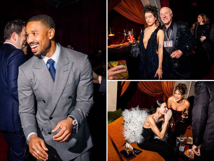 Michael B. Jordan Among Celebs Snapped at Actor Awards Netflix After-Party