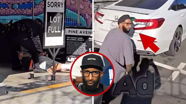 Nipsey Hussle’s Brother Takes Cover at Restaurant Opening Shooting, on Video