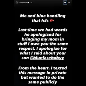 NLE Choppa Apologizes to Chrisean Rock for Bringing Her Son Into Blueface Beef