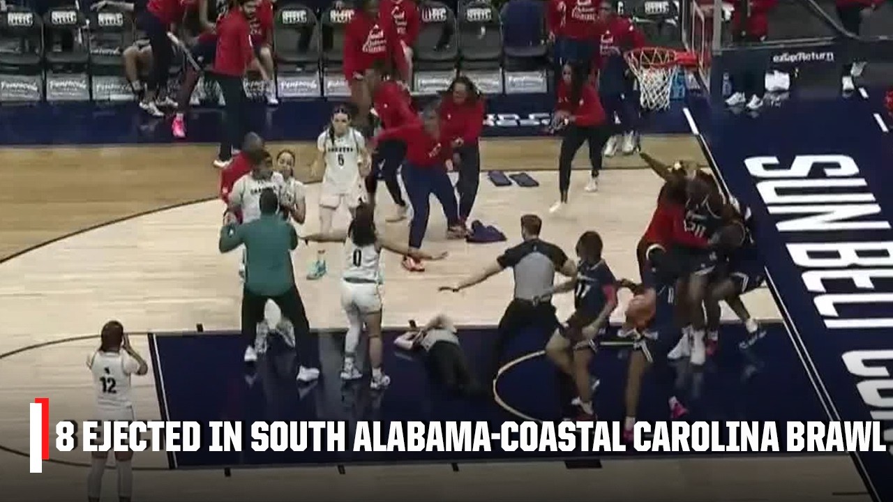 Ref Gets Flattened In Wild Brawl That Leads To 8 Players Getting Ejected