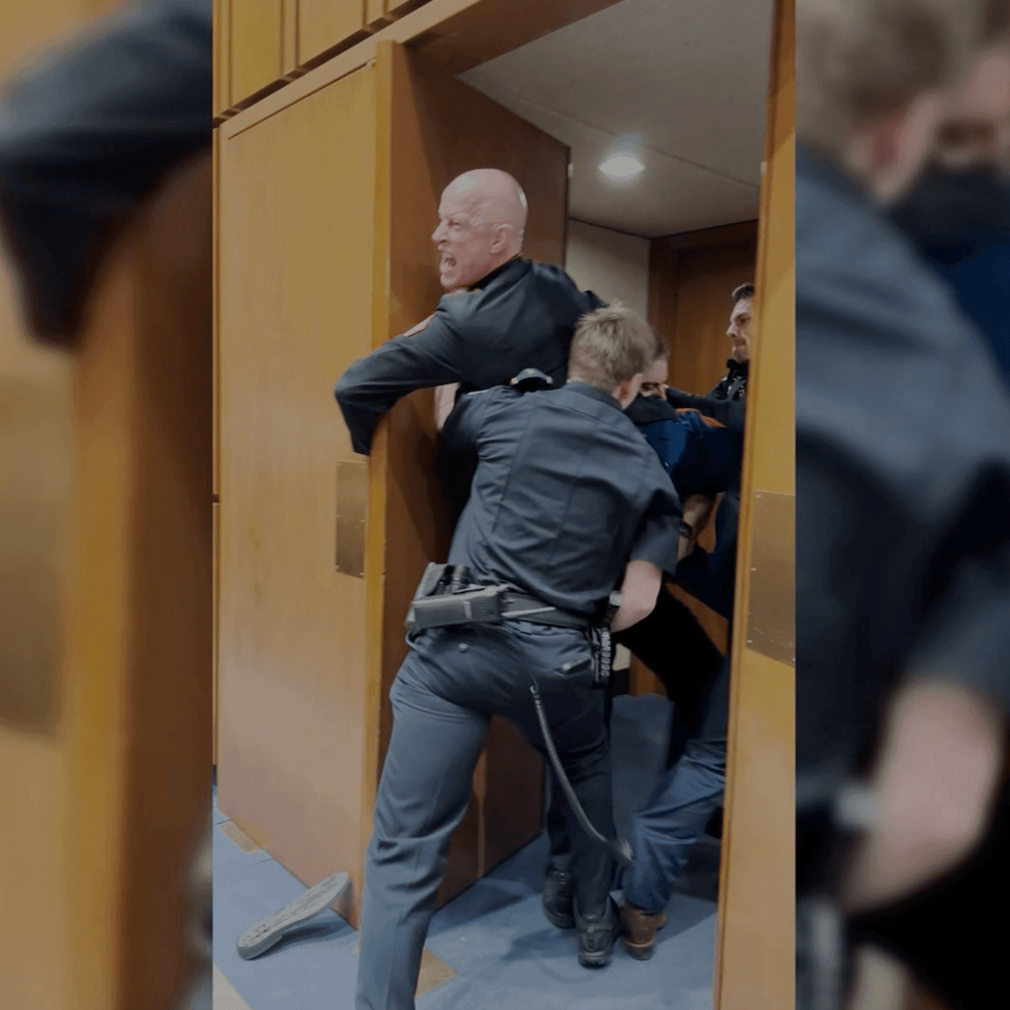 Senator Tim Sheehy Helps Toss Ex-Marine Iran War Protestor Out of Hearing
