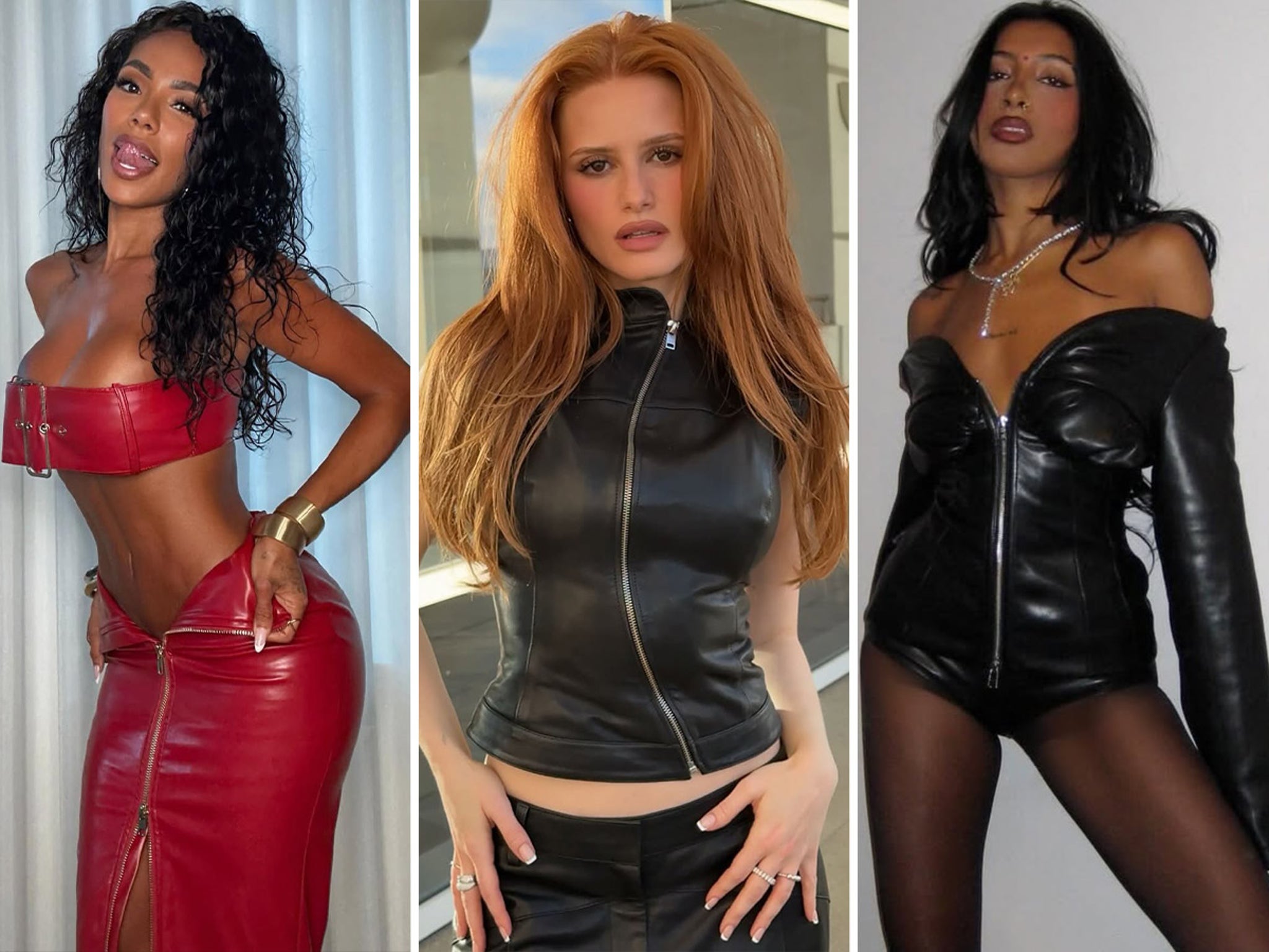 Sexy Stars Leathered Up … Leather Weather Has Never Looked Better!