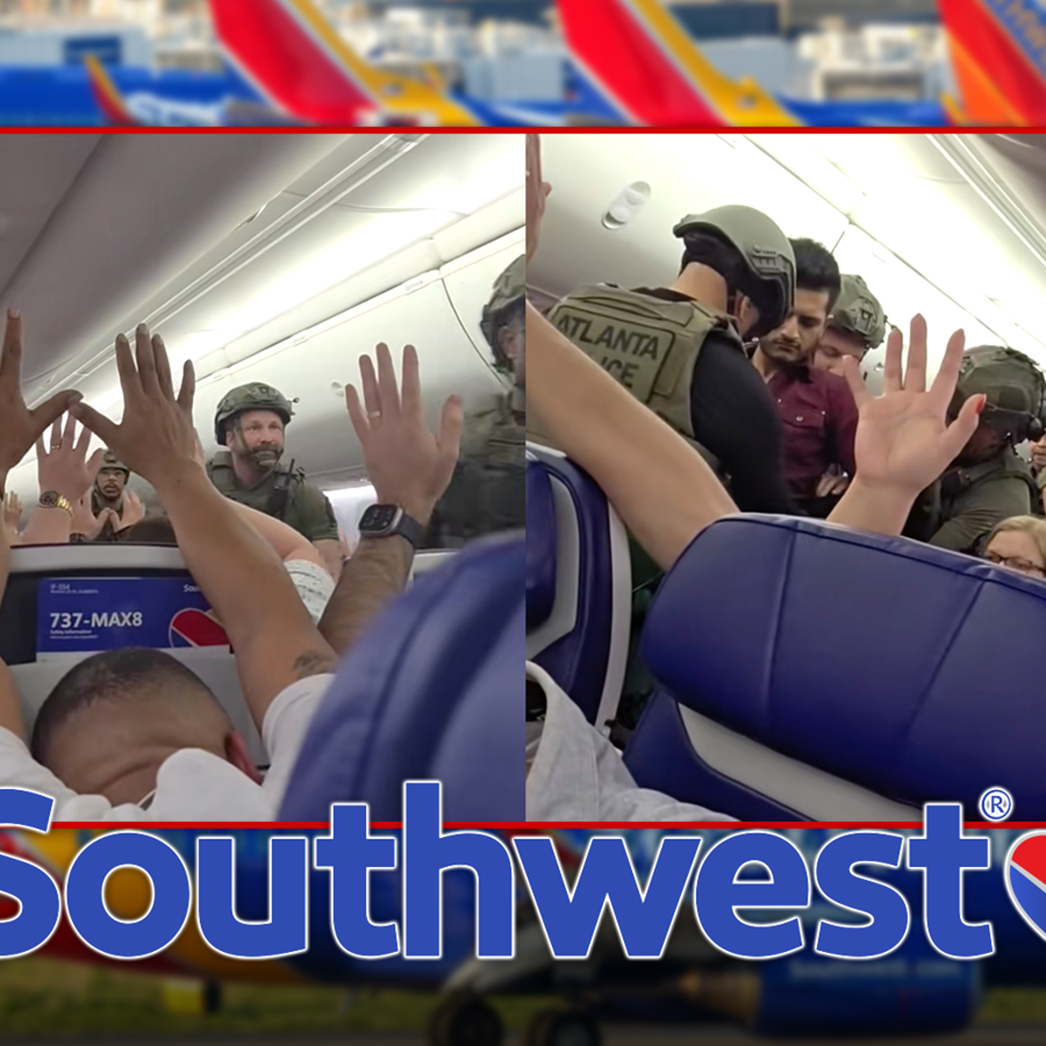 Southwest Flight Boarded by Cops with Guns Drawn, Video