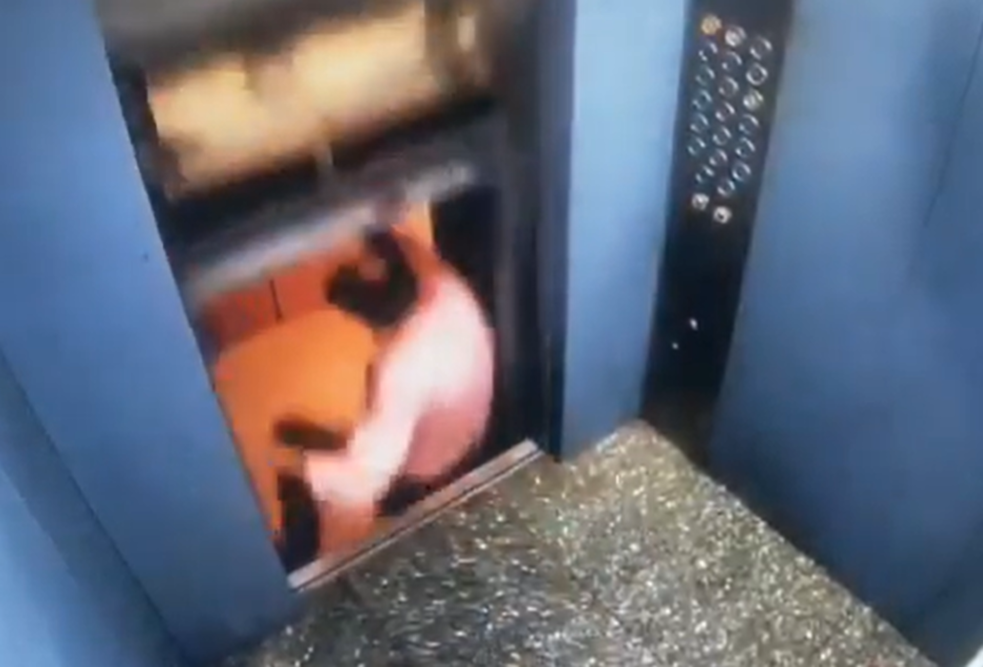 Super Close Call: Man Was Inches Away From Being Crushed By An Elevator!