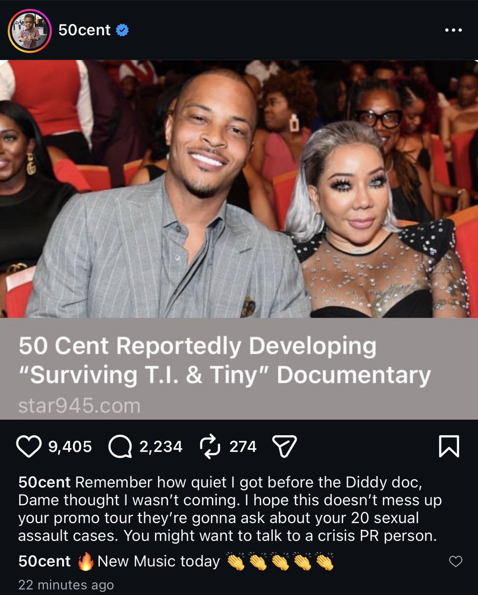 “T.I Is Worse Than Epstein” Charleston White Warns T.I About 50 Cent’s New Documentary Exposing Him And His Wife Tiny!