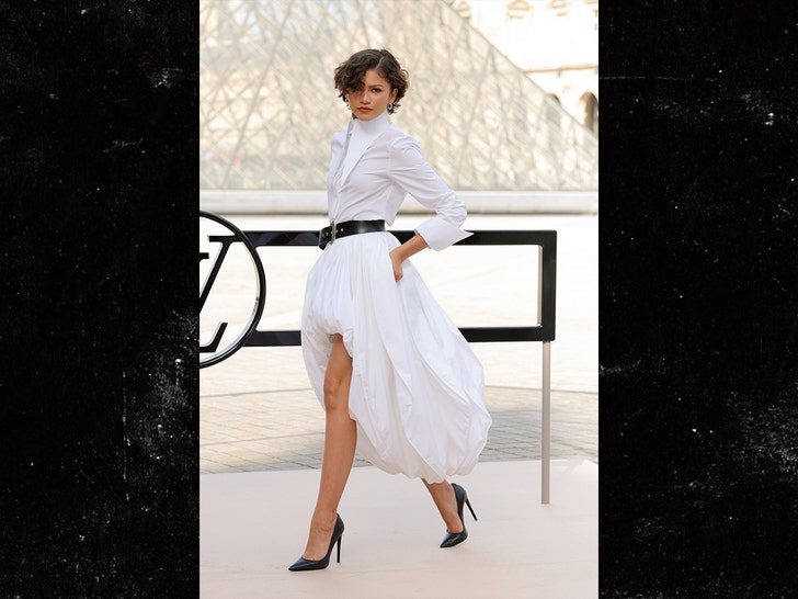 Zendaya Steps Out at Paris Fashion Week Amid Tom Holland Marriage Rumors