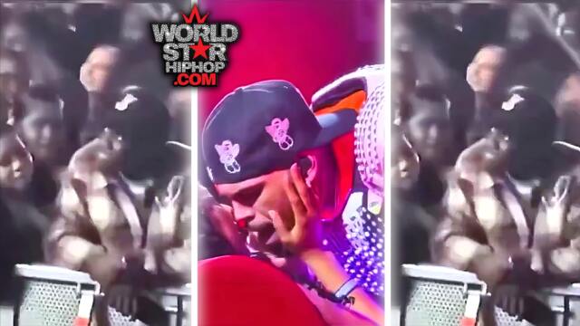 Chris Brown Allegedly Kisses Married Woman On Stage While “Husband” Watches In Disbelief