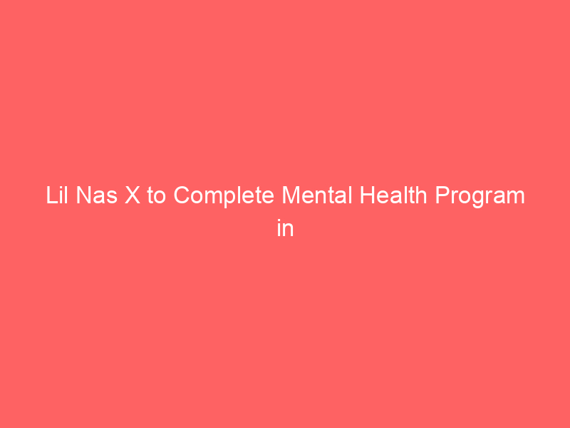 Lil Nas X to Complete Mental Health Program in Assault Case