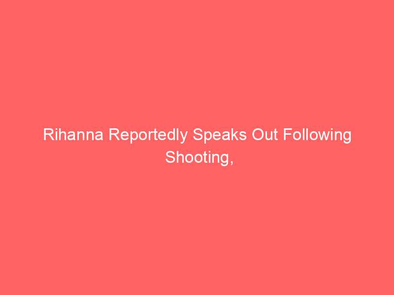 Rihanna Reportedly Speaks Out Following Shooting, According To Police Report